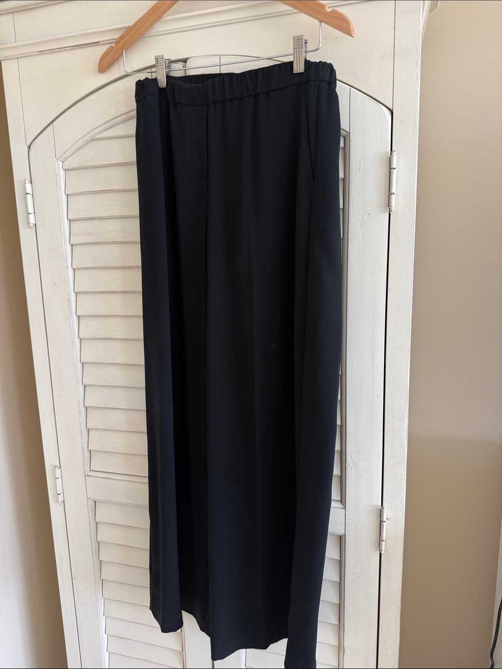 Theory Black Wide-Leg Pants